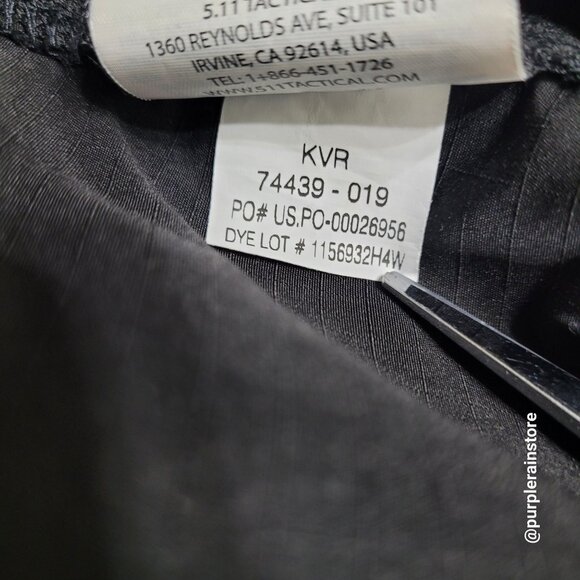 5.11 Tactical Fast Tac Cargo Pants 36x32 measures 34x31 Ripstop Leo EMT Career - Picture 6 of 12